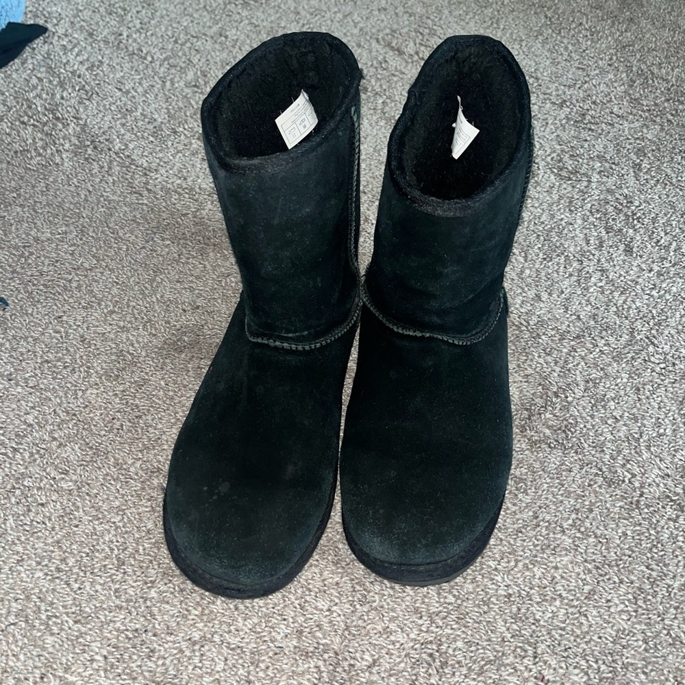 Koolaburra Black Suede Mid-Calf Boots 9wide